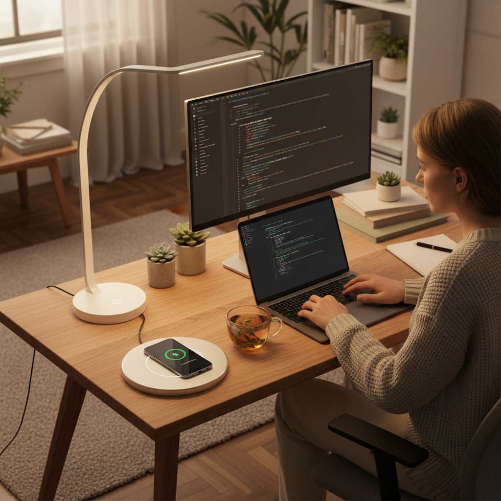 Smart LED Desk Lamp lifestyle shot