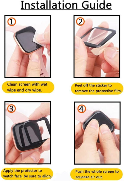[3 Pack] Compatible with Oneplus Watch 3 Smartwatch Screen Protector, Full Coverage 3D Curved Edge Frame Case Friendly anti Scratch HD Clear Film for Oneplus Watch 3 1.5”Smart Watch 2025