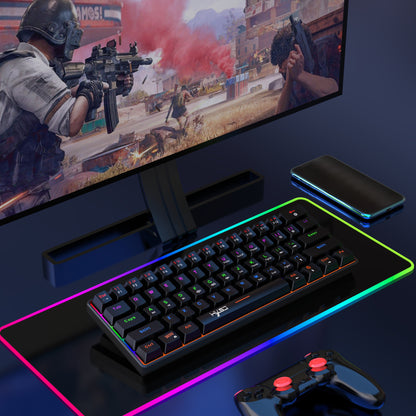 Portable Mini Green Axis Multi-Light Colorful Keyboard
