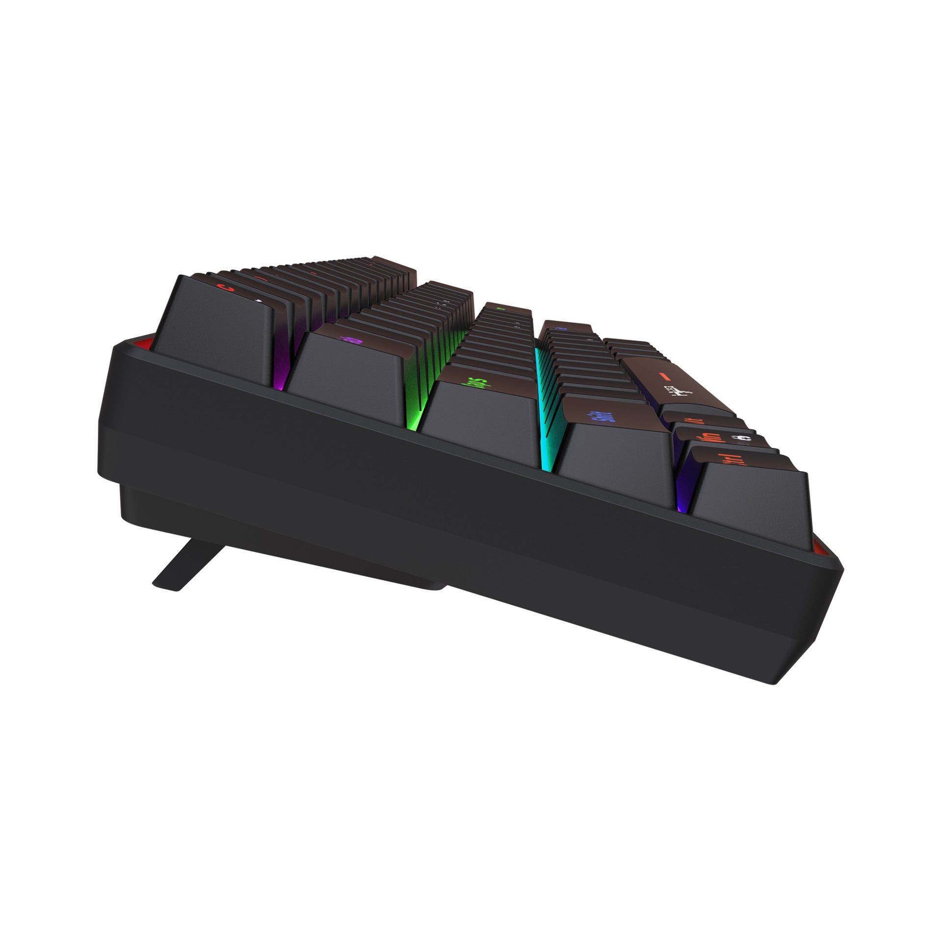 Portable Mini Green Axis Multi-Light Colorful Keyboard