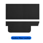 Carbon Fiber Glove Box Cover Leater Sticker for Tesla Model 3 17-23 Car Interior Accessories Copilot anti Kick Protection Patch
