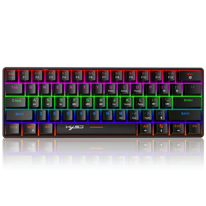 Portable Mini Green Axis Multi-Light Colorful Keyboard