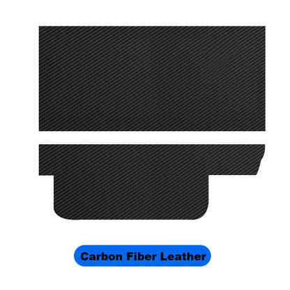 Carbon Fiber Glove Box Cover Leater Sticker for Tesla Model 3 17-23 Car Interior Accessories Copilot anti Kick Protection Patch