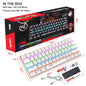 Portable Mini Green Axis Multi-Light Colorful Keyboard