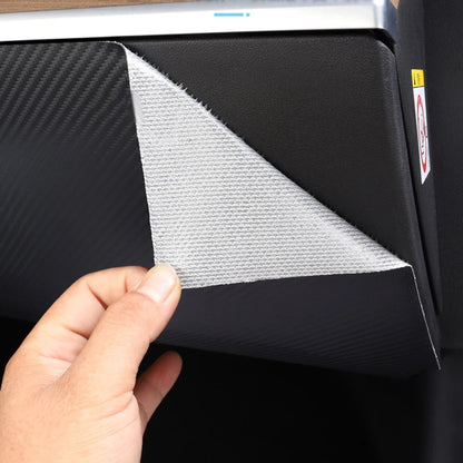 Carbon Fiber Glove Box Cover Leater Sticker for Tesla Model 3 17-23 Car Interior Accessories Copilot anti Kick Protection Patch
