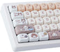 PBT Keycaps 143 Keys Cute Keycaps Dye-Sublimation Kitty-Cat Keycaps Set MOA Profile Custom Keycaps for Cherry Gateron MX Swithes Mechanical Keyboards