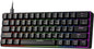 GM611 Mechanical Keyboard,Rainbow LED Backlit Gaming Wired Keyboards Compact Mini 61 Keys Portable 60 Percent Mechanical Keyboard with Black Keycaps,For Windows Laptop PC Linear Red Switches