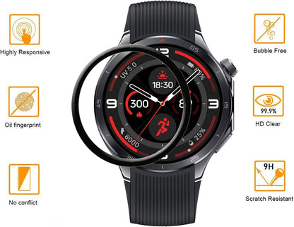 [3 Pack] Compatible with Oneplus Watch 3 Smartwatch Screen Protector, Full Coverage 3D Curved Edge Frame Case Friendly anti Scratch HD Clear Film for Oneplus Watch 3 1.5”Smart Watch 2025