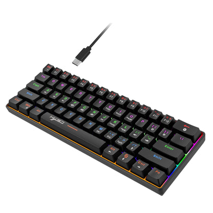 Portable Mini Green Axis Multi-Light Colorful Keyboard