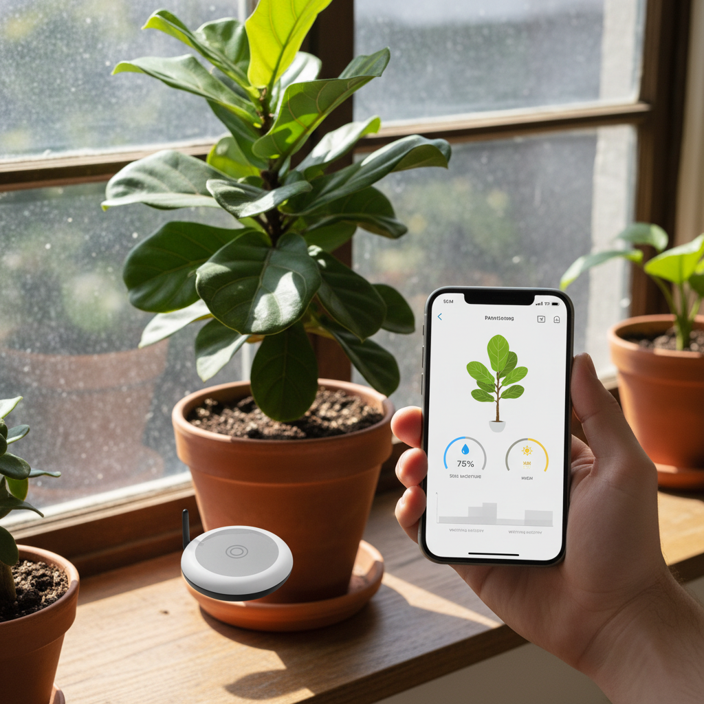 AI Smart Plant Monitor lifestyle shot