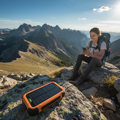 Solar Power Bank lifestyle shot